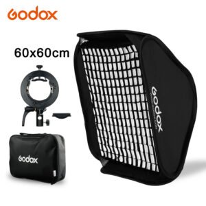 Softbox Godox 60x60cm Incluye Estuche,Grilla y Bracket S2 Montura Bowens