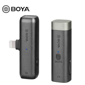 Micrófono Boya BY-WM3D – INALÁMBRICO para dispositivos Apple (Conector lightning)