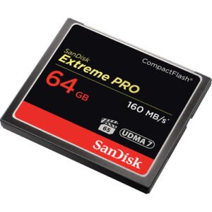 Tarjeta de memoria SanDisk Extreme Pro CompactFlash de 64 GB (160 MB/s)