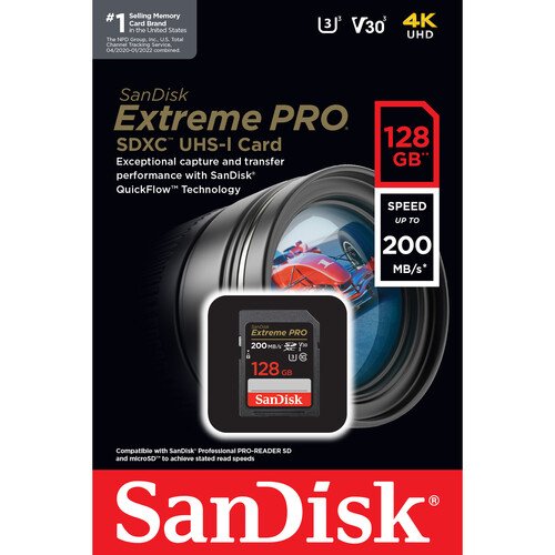 Memoria SD Sandisk Extreme Pro 128GB de 200mb/s - Imagen 4