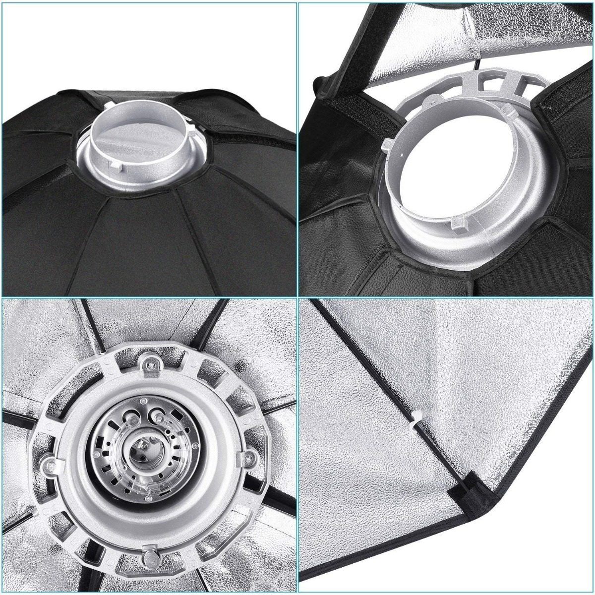 Softbox Octagonal Armado Clásico GODOX de 120cm (Montura Bowens) con Grilla - Imagen 3