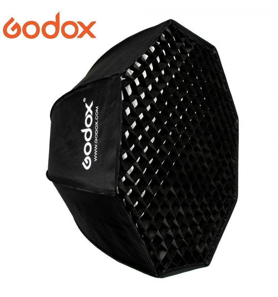 Softbox Octagonal Armado Clásico GODOX de 120cm (Montura Bowens) con Grilla