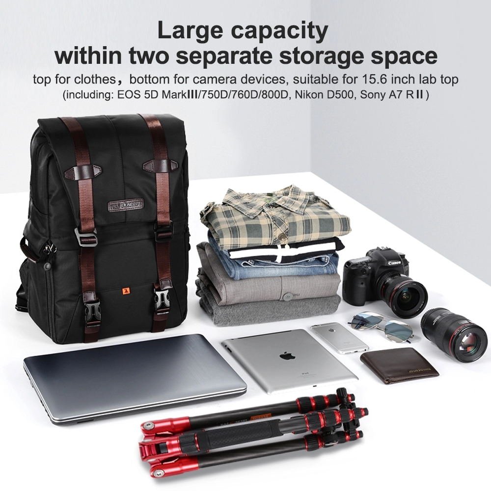Mochila Multifuncional Impermeable, Porta Laptop – K&F Concept KF13.092 - Imagen 3