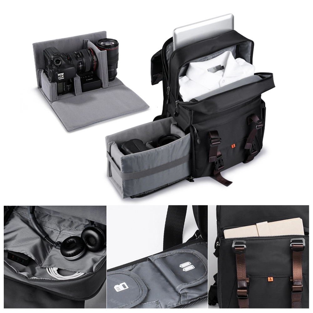 Mochila Multifuncional Impermeable, Porta Laptop – K&F Concept KF13.092 - Imagen 4