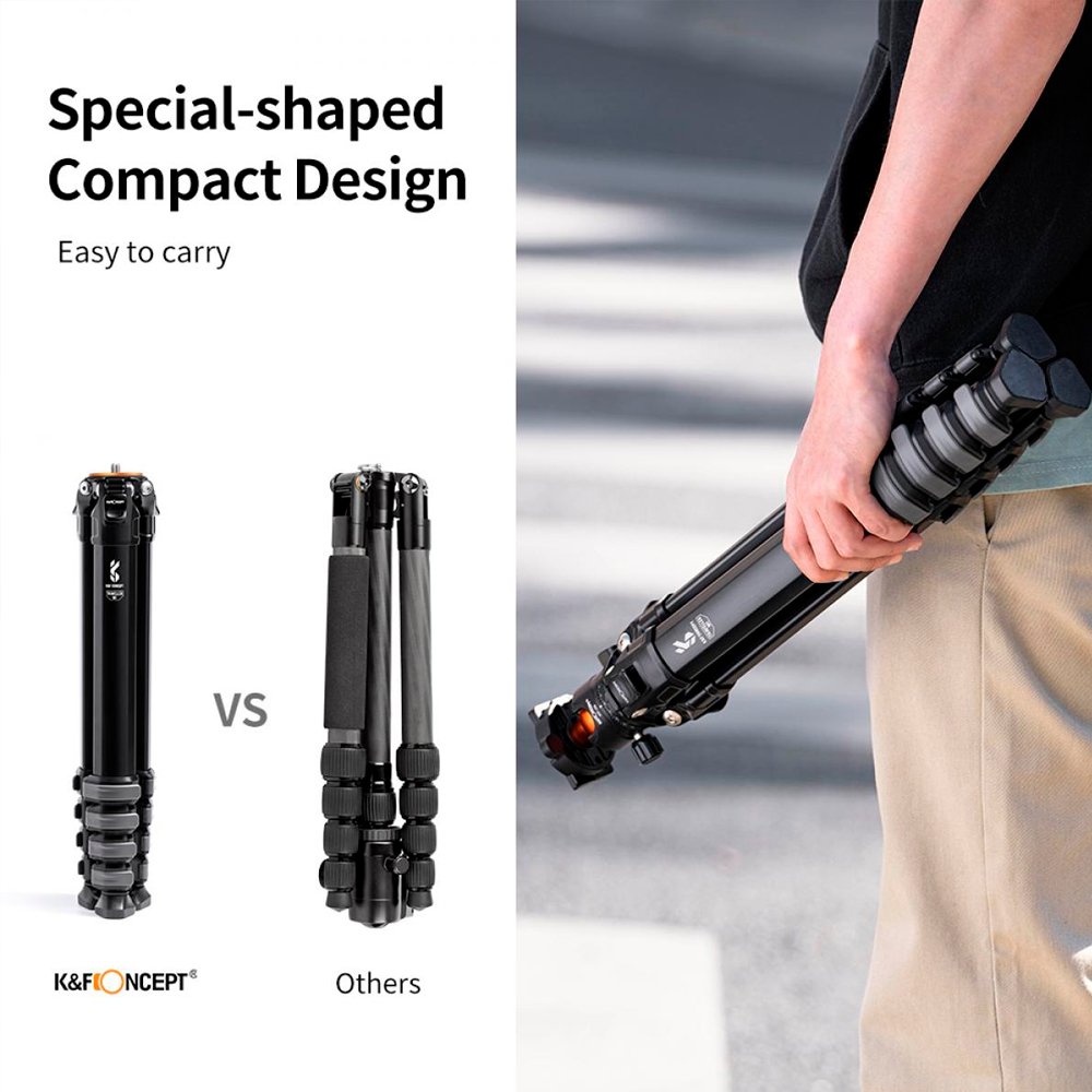 Trípode K&F Concept Traveller M1 – 15KG - Imagen 3