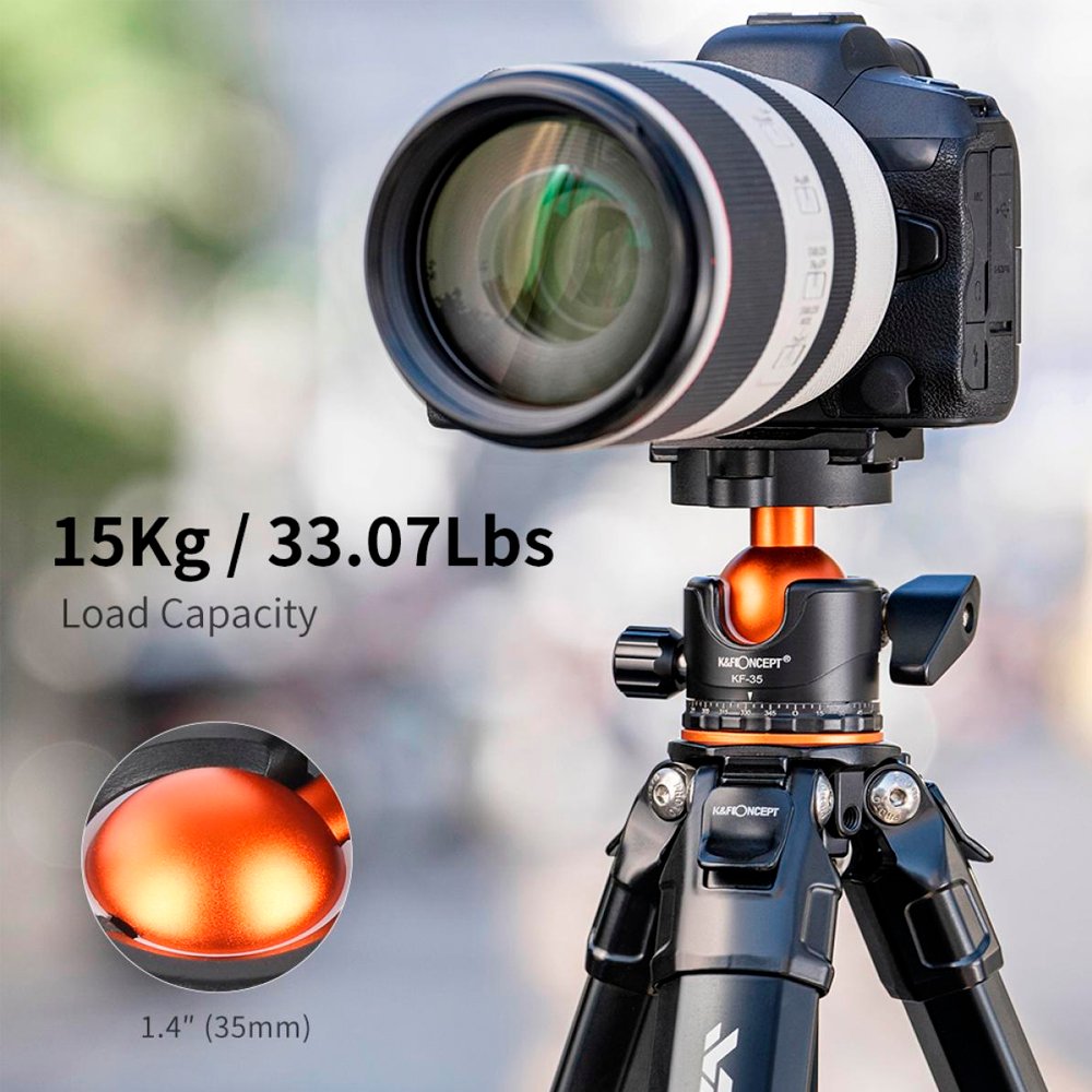 Trípode K&F Concept Traveller M1 – 15KG - Imagen 5