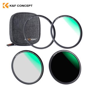Kit Filtros Magnéticos UV, POLARIZADO, ND1000 + CASE – K&F Concept