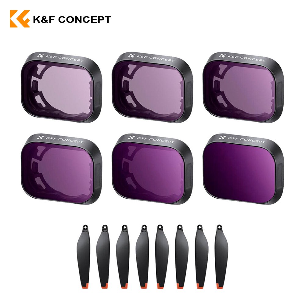 Kit de Filtros K&F Concept para Drone DJI Mini 3 Pro con Propellers