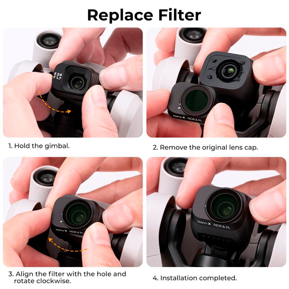Kit de Filtros K&F Concept para Drone DJI Mini 3 Pro con Propellers - Imagen 6