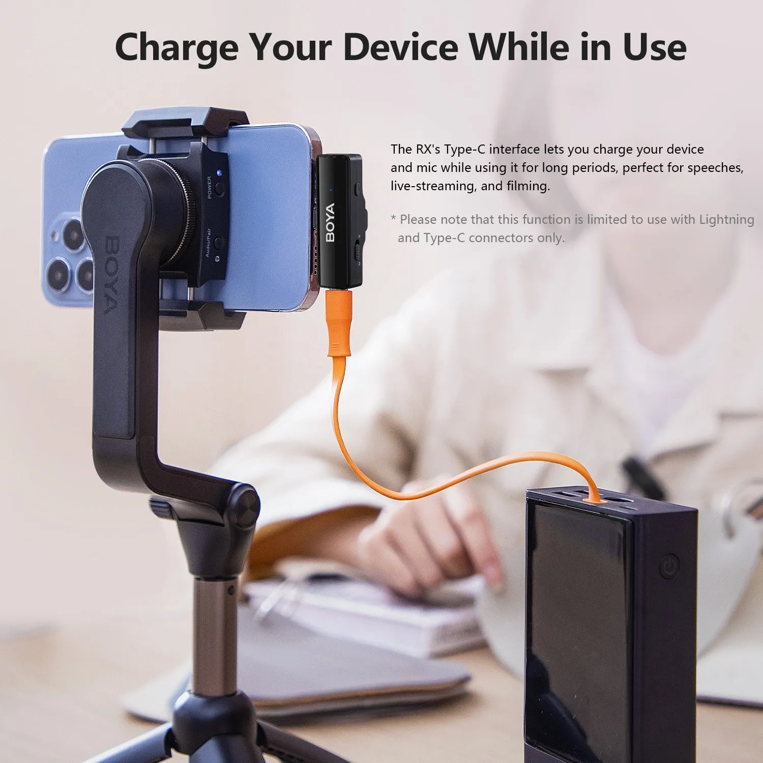 Micrófono BOYA BOYALINK – Wireless para 2 Personas – All-in-One - Imagen 5