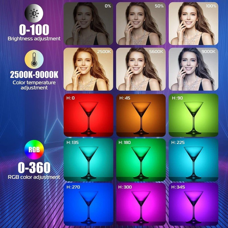 Luz Led Ulanzi VL119 RGB Tipo Espada - Imagen 8
