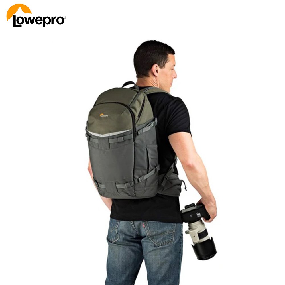 Mochila Lowepro Flipside Trek 450 AW (Gris/Verde oscuro) - Imagen 4