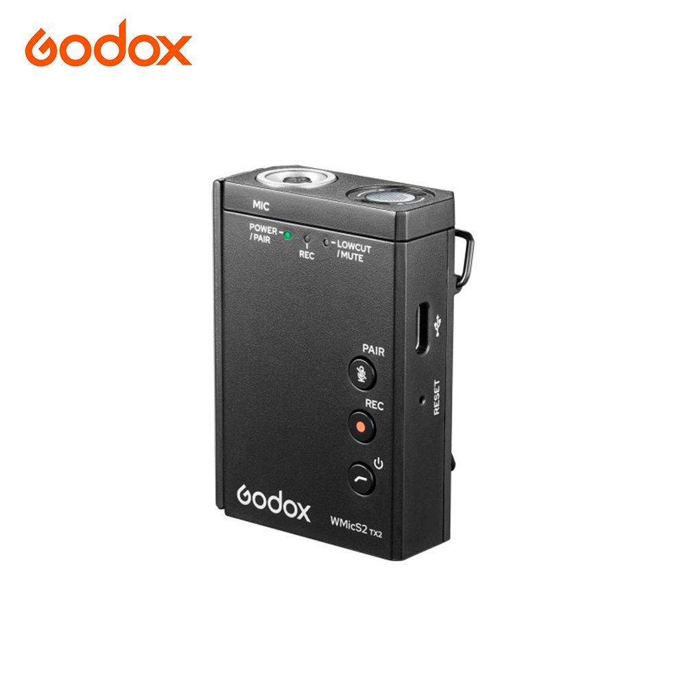 Micrófono inalámbrico Godox WMICS2 UHF para Cámaras y Celulares - Imagen 2