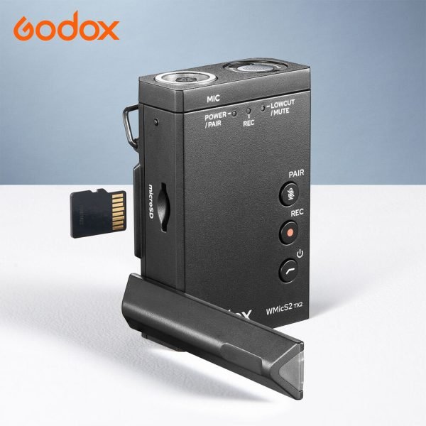 Micrófono inalámbrico Godox WMICS2 UHF para Cámaras y Celulares - Imagen 6