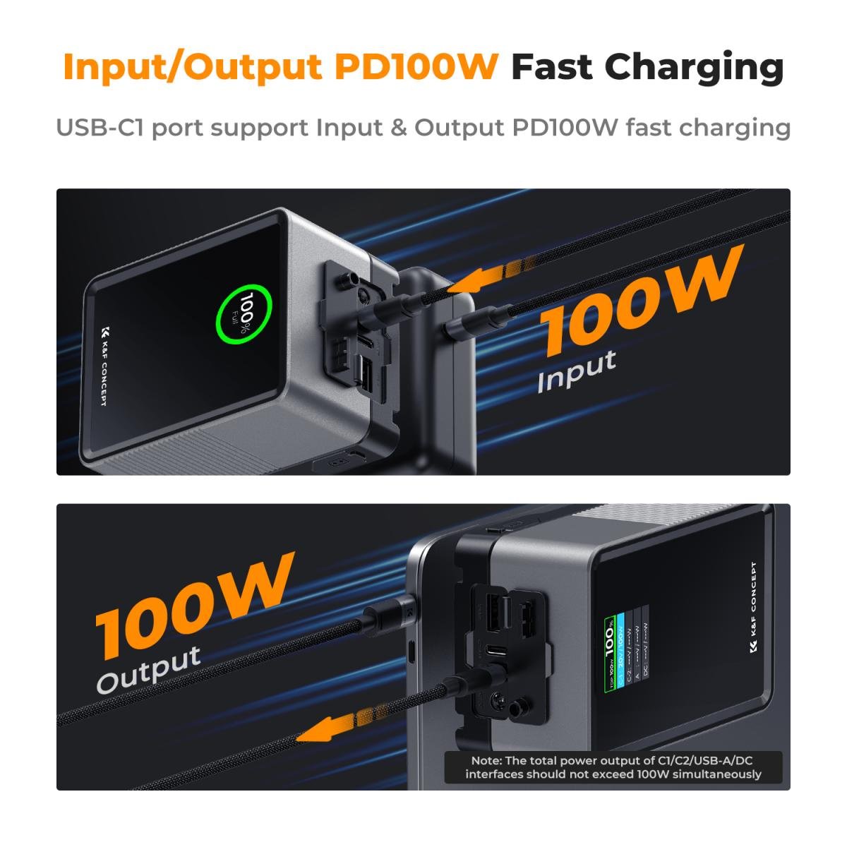 Batería V Mount 6700mAh 99Wh con carga rápida - Imagen 3