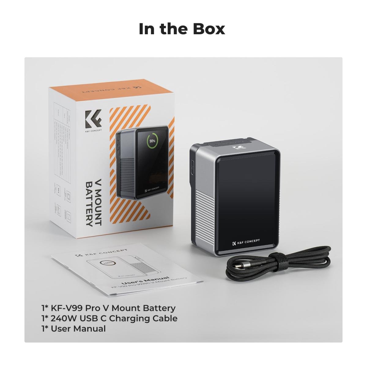 Batería V Mount 6700mAh 99Wh con carga rápida - Imagen 9