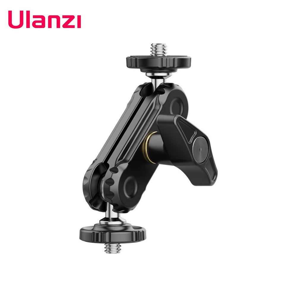 Brazo mágico Ulanzi R102 Cabezal de bola doble y tornillo de 1/4''