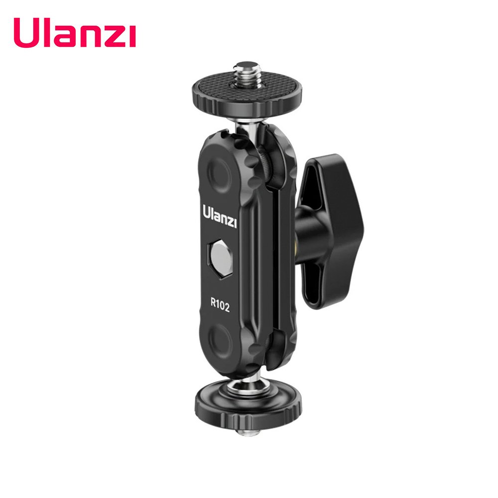 Brazo mágico Ulanzi R102 Cabezal de bola doble y tornillo de 1/4'' - Imagen 2