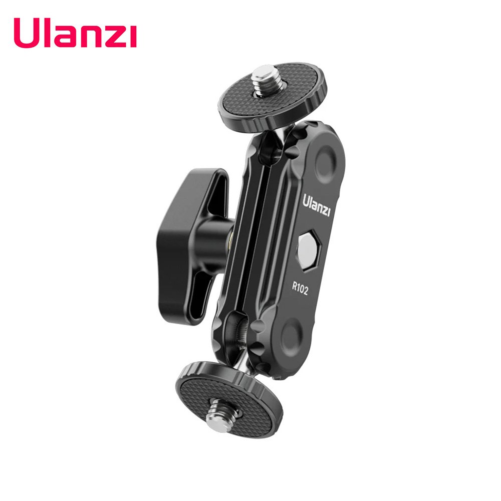 Brazo mágico Ulanzi R102 Cabezal de bola doble y tornillo de 1/4'' - Imagen 5