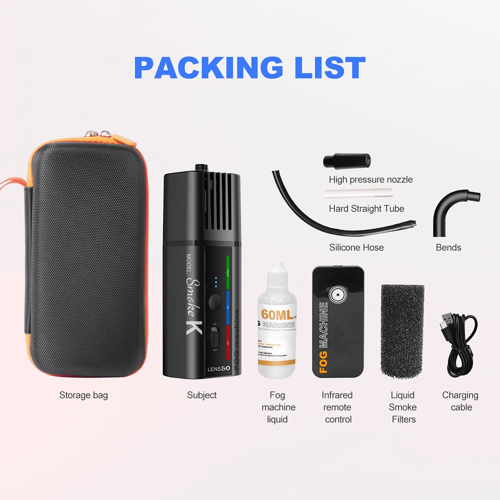 Máquina de niebla portátil Smoke K - Imagen 10
