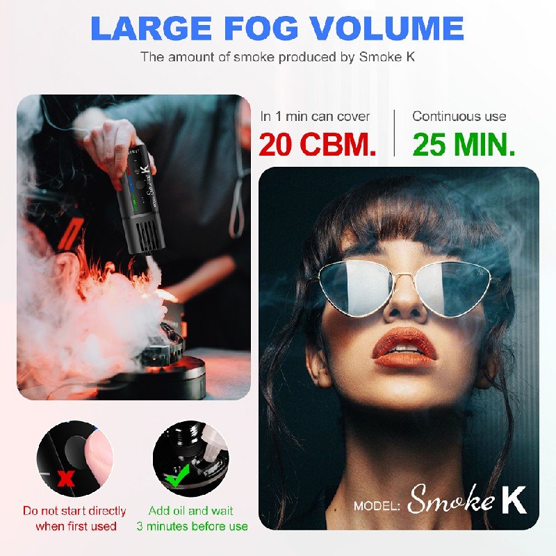 Máquina de niebla portátil Smoke K - Imagen 18