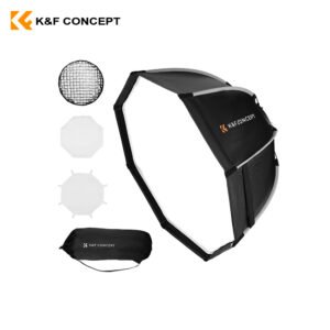 Softbox octagonal armado rápido de 90cm + grilla – K&F Concept