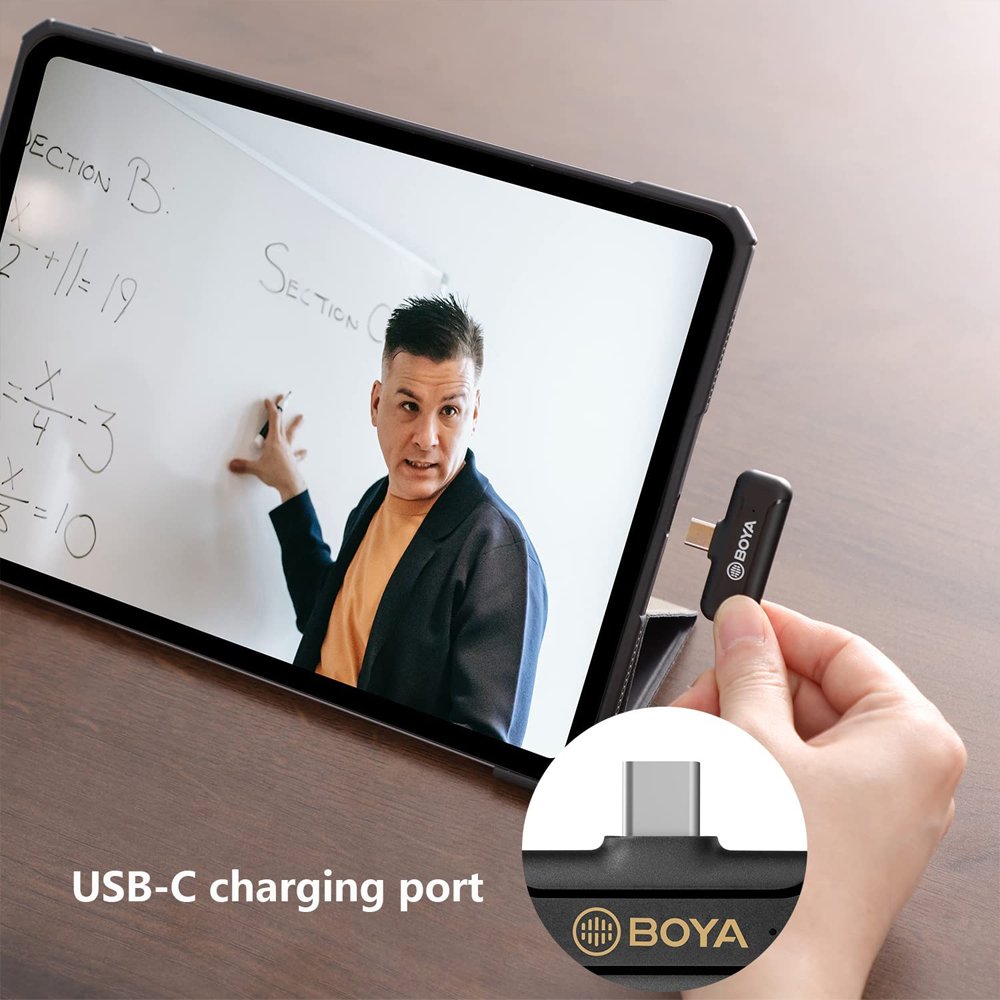 Micrófono Boya BY-WM3T2-U2 – Wireless – USB C - Imagen 4
