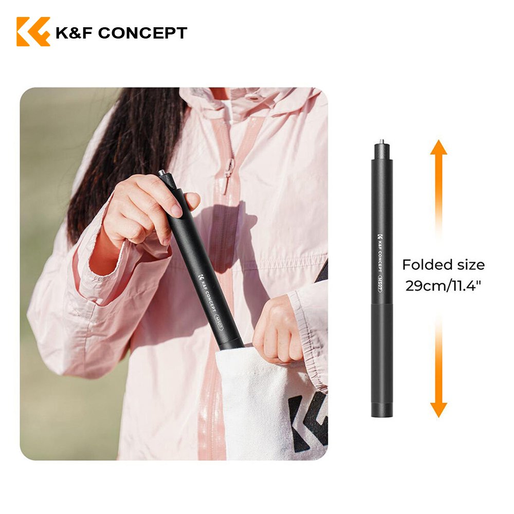 Palo selfie invisible MS07 para Gopro, DJI Action, Insta 360 – K&F Concept - Imagen 3