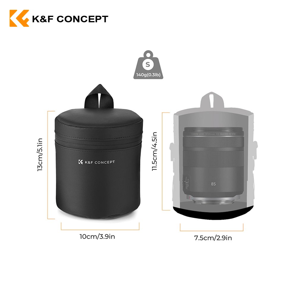 Bolso protector para lente – K&F Concept - Imagen 3
