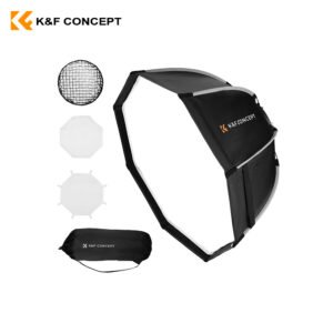 Softbox octagonal armado rápido de 65cm + grilla – K&F Concept