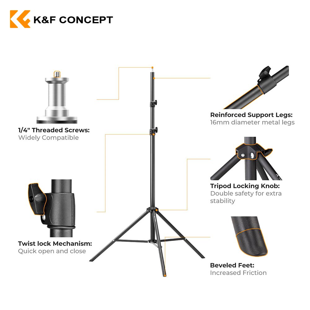 Parante de 2.8 metros de aluminio + funda – K&F Concept - Imagen 2