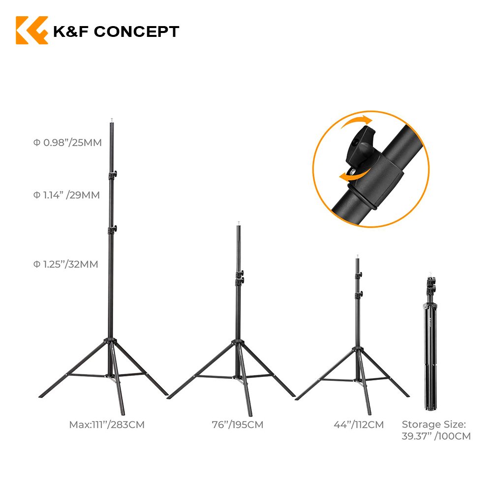 Parante de 2.8 metros de aluminio + funda – K&F Concept - Imagen 3