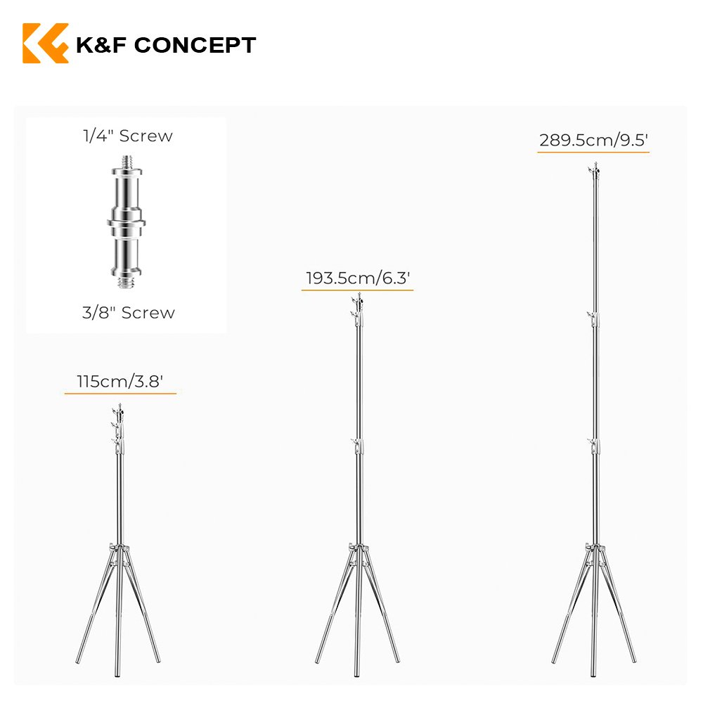 Parante de 2.8 metros de acero + funda – K&F Concept - Imagen 3