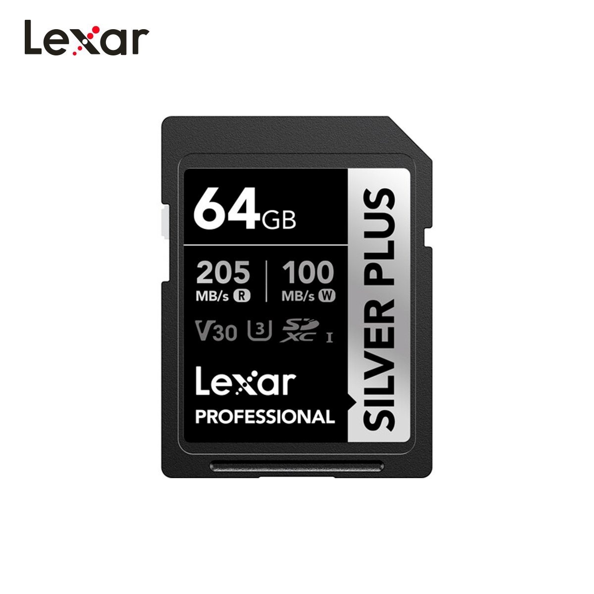Memoria SD Lexar Professional SILVER PLUS UHS-I SDXC de 64GB