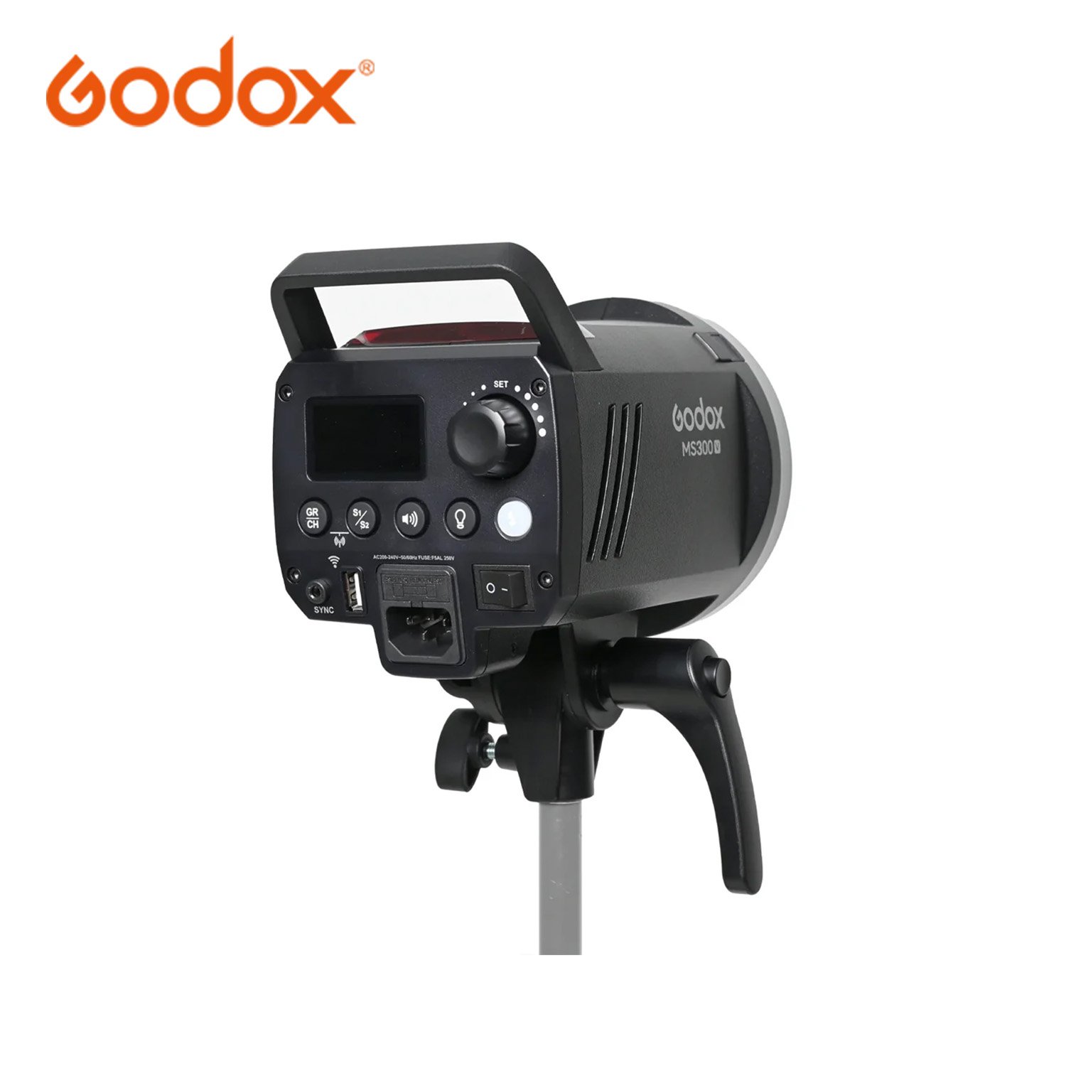 Flash de estudio Godox MS300-V con luz Led de modelado - Imagen 4
