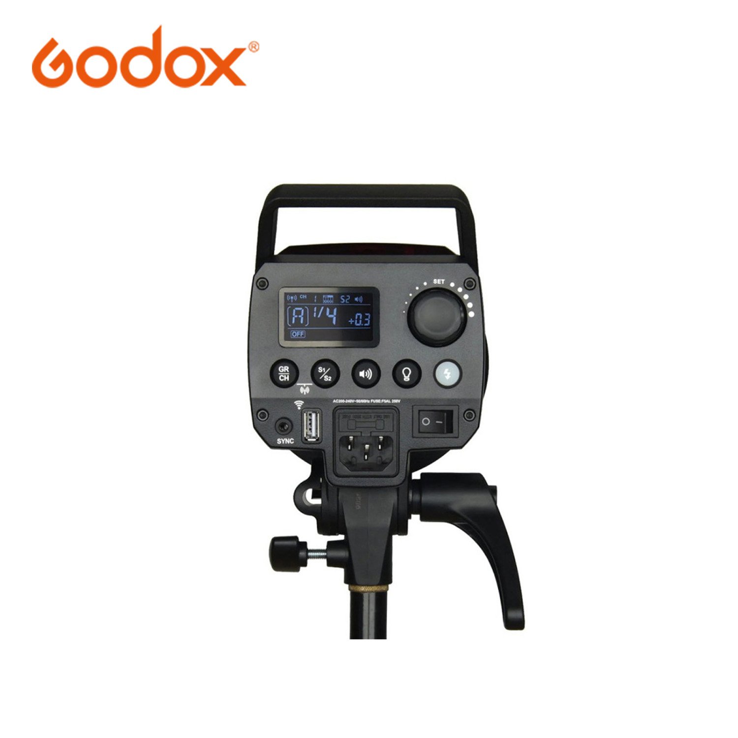 Flash de estudio Godox MS300-V con luz Led de modelado - Imagen 6