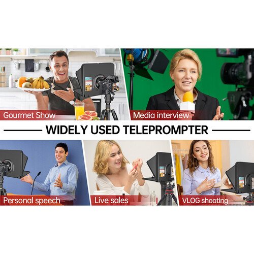Teleprompter portátil LENSGO TC7 para smartphone , tablets y cámaras - Imagen 10