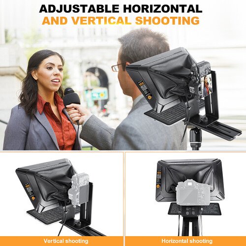 Teleprompter Lensgo TC12 para cámaras y iPads. - Imagen 2