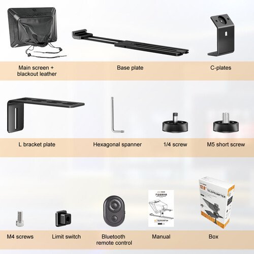 Teleprompter Lensgo TC12 para cámaras y iPads. - Imagen 5