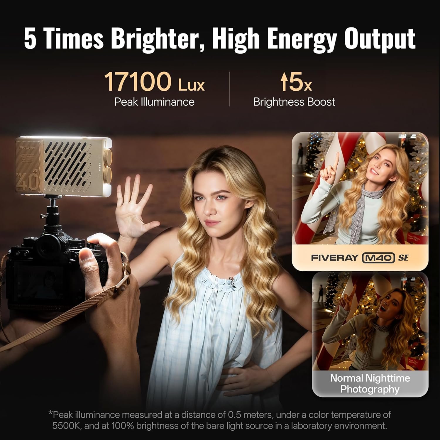 Luz Led Zhiyun Fiveray M40 SE Combo Bicolor - Imagen 9
