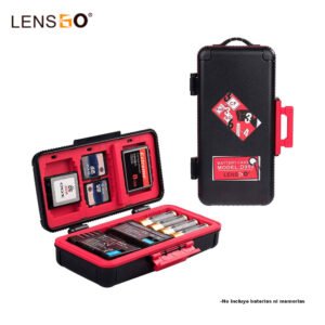Estuche para tarjeta de memoria y baterias LENSGO D950